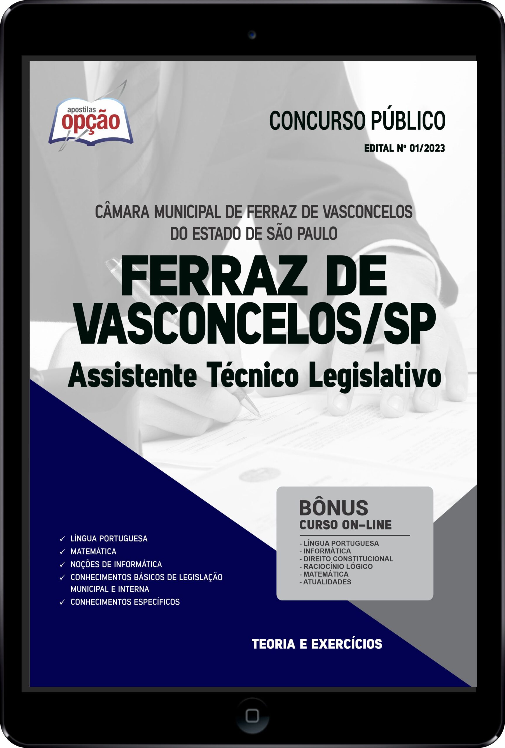 Apostila Câmara Ferraz de Vasconcelos PDF Assistente Técnico