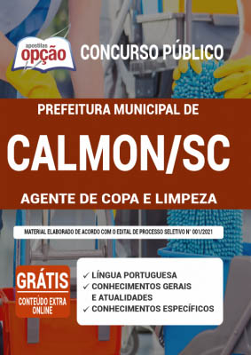 apostila-prefeitura-de-calmon-agente-de-copa-e-limpeza-2021