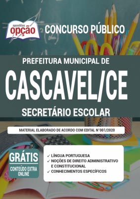 apostila-prefeitura-de-cascavel-ce-secretario-escolar-2021