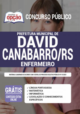 apostila-prefeitura-de-david-canabarro-enfermeiro-2021