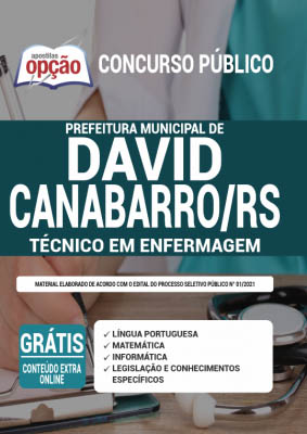 apostila-prefeitura-de-david-canabarro-tecnico-em-enfermagem-2021