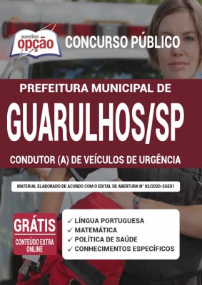 apostila-prefeitura-de-guarulhos-condutor-de-veiculos-de-urgencias-2021