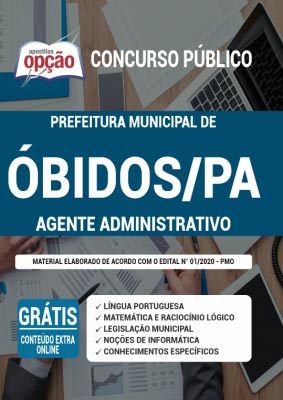 apostila-prefeitura-de-obidos-agente-administrativo-2021