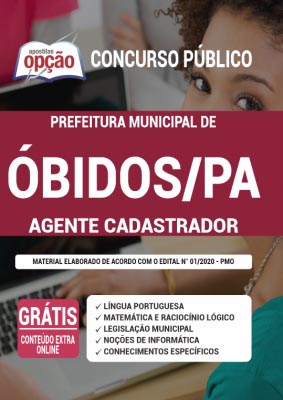 apostila-prefeitura-de-obidos-agente-cadastrador-2021