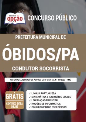 apostila-prefeitura-de-obidos-condutor-socorrista-2021