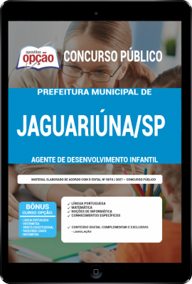 apostila-prefeitura-de-jaguariuna-pdf-agente-de-desenvolvimento-infantil-2021