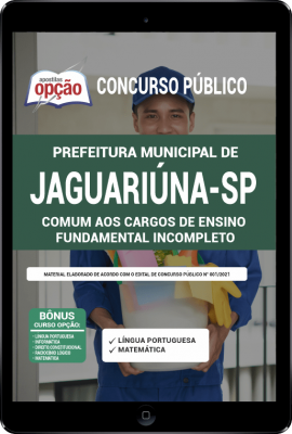 apostila-prefeitura-de-jaguariuna-pdf-comum-ensino-fundamental-incompleto-2021