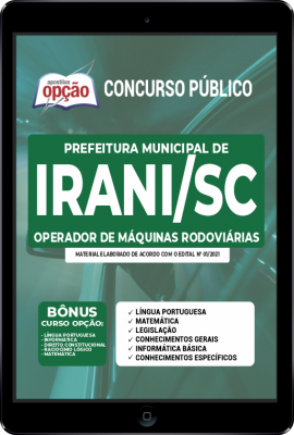 apostila-prefeitura-de-irani-pdf-operador-de-maquinas-rodoviarias-2021