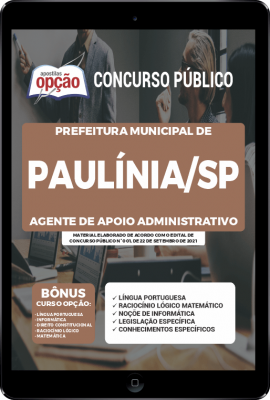 apostila-prefeitura-de-paulinia-pdf-agente-de-apoio-administrativo-2021