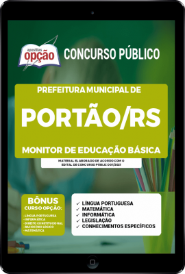 apostila-prefeitura-de-portao-pdf-monitor-de-educacao-basica-2021