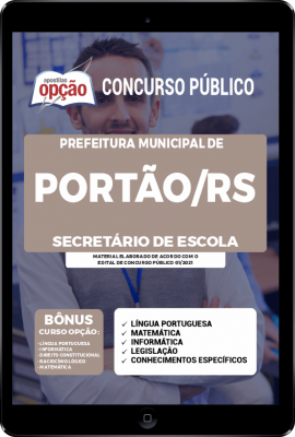 apostila-prefeitura-de-portao-pdf-secretario-de-escola-2021