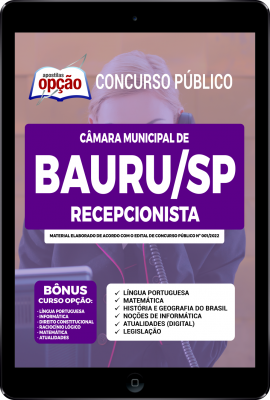 apostila-camara-de-bauru-pdf-recepcionista-2022