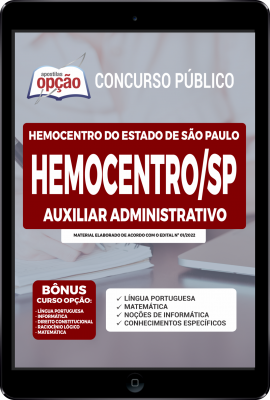 apostila-hemocentro-sp-pdf-auxiliar-administrativo-2022