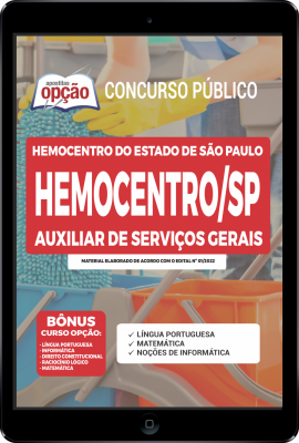 apostila-hemocentro-sp-pdf-auxiliar-de-servicos-gerais-2022