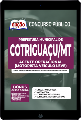 apostila-prefeitura-de-cotriguacu-pdf-agente-operacional-motorista-2022