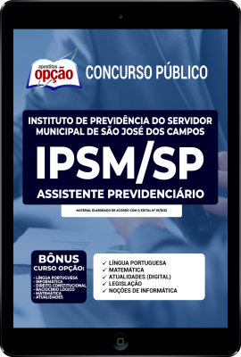 apostila-ipsm-sao-jose-dos-campos-pdf-assistente-previdenciario-2022