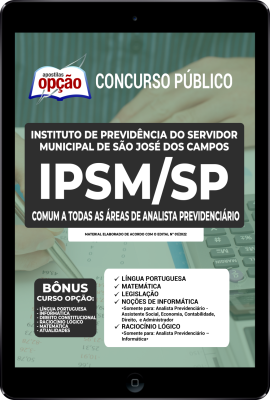 apostila-ipsm-sao-jose-dos-campos-pdf-comum-analista-previdenciario-2022