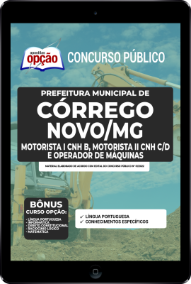 apostila-prefeitura-de-corrego-novo-pdf-motorista-operador-2022