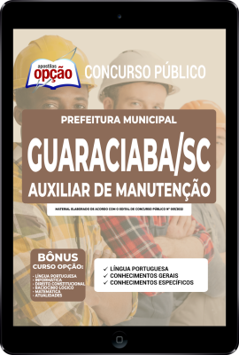 apostila-prefeitura-de-guaraciaba-pdf-auxiliar-de-manutencao-2022