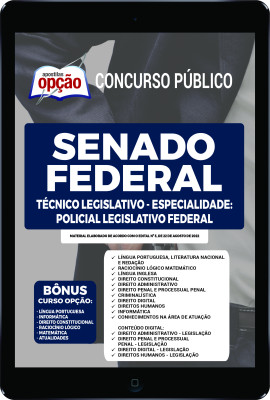 apostila-senado-federal-pdf-tecnico-legislativo-policial-legislativo-2022