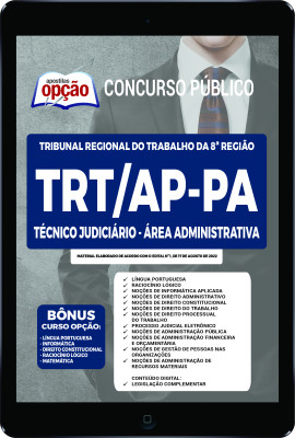 apostila-trt-ap-pa-pdf-tecnico-judiciario-area-administrativa-2022