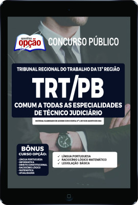 apostila-trt-pb-pdf-comum-tecnico-judiciario-2022