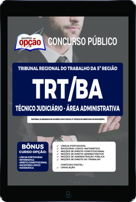 apostila-trt-ba-pdf-tecnico-judiciario-area-administrativa-2022