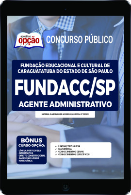 apostila-fundacc-pdf-agente-administrativo-2022