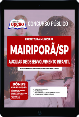 apostila-prefeitura-de-mairipora-pdf-auxiliar-de-desenvolvimento-infantil-2022