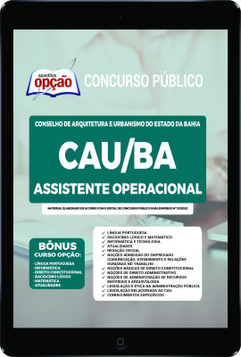 apostila-cau-ba-pdf-assistente-operacional-2023