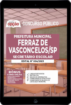 apostila-prefeitura-de-ferraz-de-vasconcelos-pdf-secretario-escolar-2023