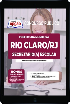 apostila-prefeitura-de-rio-claro-pdf-secretaria-escolar-2023