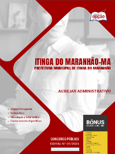 apostila-prefeitura-de-itinga-do-maranhao-auxiliar-administrativo