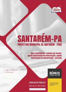 apostila-prefeitura-de-santarem-servente-2024