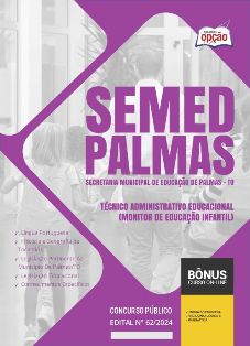 apostila-semed-palmas-tecnico-administrativo-educacional-monitor-de-educacao-infantil-2024