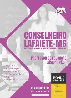 apostila-prefeitura-de-conselheiro-lafaiete-professor-de-educacao-basica-peb-i-2024