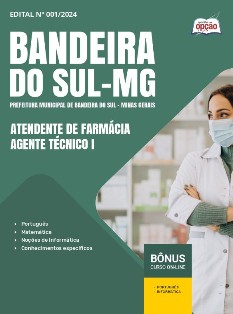 apostila-prefeitura-bandeira-sul-pdf-atendente-de-farmacia-2024