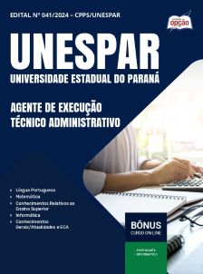 apostila-unespar-pdf-agente-de-Execucao-tecnico-administrativo-2025