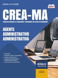 apostila-crea-ma-pdf-agente-administrativo-administrativa-2025