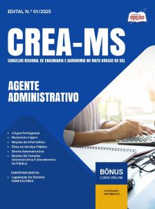 apostila-crea-ms-pdf-agente-administrativo-2025