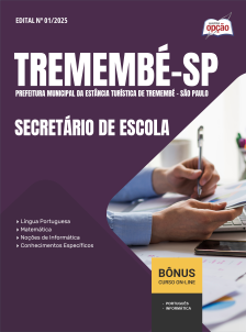 apostila-prefeitura-de-tremembe-pdf-secretario-de-escola-2025