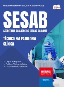 apostila-sesab-pdf-tecnico-em-patologia-clinica-2025