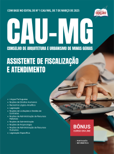 apostila-cau-mg-pdf-assistente-de-fiscalizacao-atendimento-2025