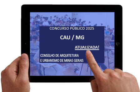 apostila-concurso-cau-mg-assistente-de-fiscalizacao-atendimento-2025