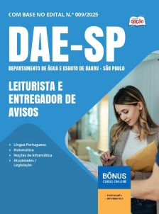 apostila-dae-bauru-pdf-leiturista-e-entregador-de-avisos-2025
