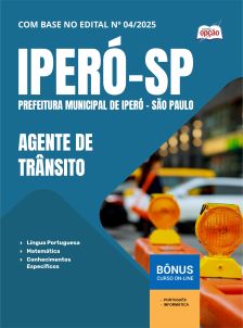 apostila-prefeitura-de-ipero-pdf-agente-de-transito-2025