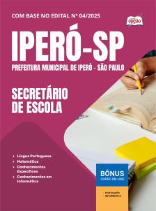 apostila-prefeitura-de-ipero-pdf-secretario-de-escola-2025