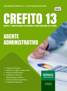 apostila-crefito-ms-13-pdf-agente-administrativo-2025