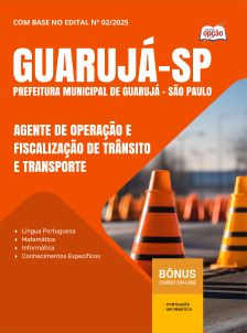 apostila-prefeitura-de-guaruja-pdf-agente-de-operacao-e-fiscalizacao-de-transito-e-transporte-2025