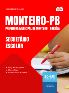 apostila-prefeitura-de-monteiro-pdf-secretario-escolar-2025